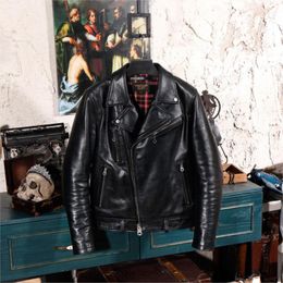 first genuine leather biker jacket