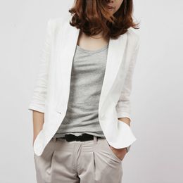 grey linen jacket womens