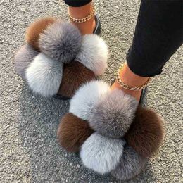 real racoon fur slides
