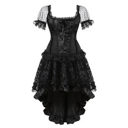 Gothic Lolita Victorian Aristocrat Steampunk Black Beaded Underbust Bodice Top