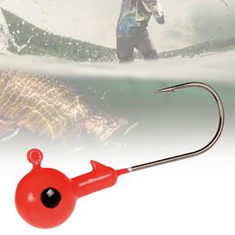100X Box Lead Jig Heads Fishing Hooks Single Hook Fishing Tackle Attachment 