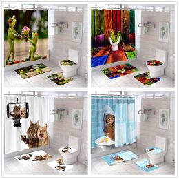 Waterproof Shower Curtain for Bathroom Machine Washable Cute Cat Design Shower Curtains Decor Set 66x72in Waterproof Shower Curtain for Bathroom Machine Washable Cute Cat Design Shower Curtains Decor Set 66x72in