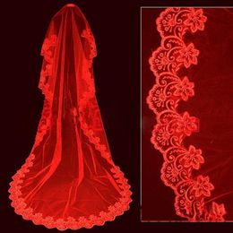 maroon wedding veil