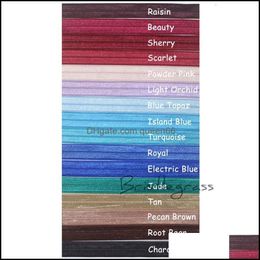 58 \ de 20 colores brillante sólido elástico cinta enemigo para niños niñas elástico diademas pelo Hairbow 30 yardaslote 15mm 