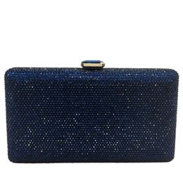Dress Dinner Bag Color : Blue Evening Bags Diamond Tote Polyester Bridal Clutch 