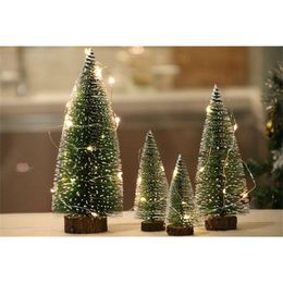 10/15/20/25/30cm Christmas Tree White Cedar Desktop Decor Room Table Ornament UK 