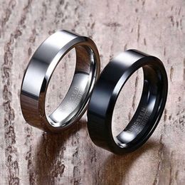 Vnox Anillo De Compromiso De 6 Mm De Alto Pulido Cómodo Para Vnox Anillo De Compromiso De 6 Mm De Alto Pulido Cómodo Para