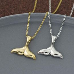 BULK 10  Whale Tail Fish Tail Stainless Steel Charms SC6743