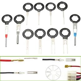 11 Piezas Cables Audio Coche Kit Guarnecido Puerta De Tablero De Clip Accesorios