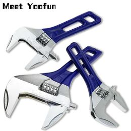 Color : 8 inch Professional 4/5/6/8 Adjustable Wrench Universal Short Handle Monkey Spanner Large Open Adjustable Spanners Multi-function Pocket Wrenches Wrench Set 