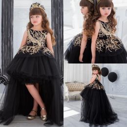 black and gold girls dress