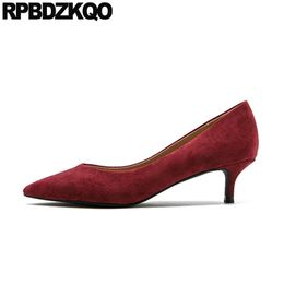 wine colored kitten heels