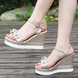 bling wedge heels