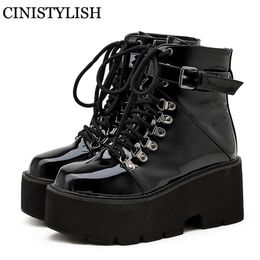Punk Femme cubain Talons Bottines Compensés à bout pointu Bottes Habillées Taille 4-13 US Punk Femme cubain Talons Bottines Compensés à bout pointu Bottes Habillées Taille 4-13 US