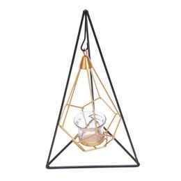 Teelicht Kerzenhalter Geometrisch Nordic Minimalist Style Eisen Wandmontage Neu 