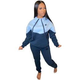 eshion Women Casual Solid Irregular Sweatshirts with Pants Sportwear Set eshion Women Casual Solid Irregular Sweatshirts with Pants Sportwear Set