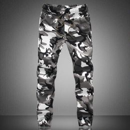 Men's Skinny Camouflage Joggers Camo Jogging Pants Fleece Army Gym Bottoms S-5XL