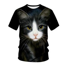 Blusas Camisetas Estampadas De Gatos De Verano Para Hombres Blusas Camisetas Estampadas De Gatos De Verano Para Hombres