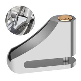 Pinza Cromado con Alarma y Llave con Luz Gran Scooter Accesories Candado Antirobo Moto Plata