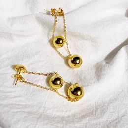 Fashion Golden Ball Especial Cadena Hebilla Pendientes De T Fashion Golden Ball Especial Cadena Hebilla Pendientes De T