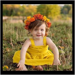 mustard yellow dress for baby girl