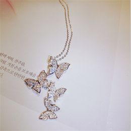 Jewelry Making Butterfly With Pave White Zircon Charm 925 Sterling Silver Gold 