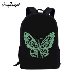 mini camera bolsa with butterfly print