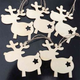 Xmas Decoration Wooden MDF Reindeer Christmas Craft Shape,Blanks,Tags 3 styles 
