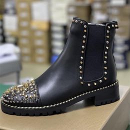 spike studded ankle boots