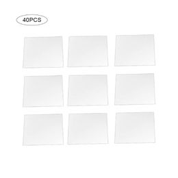 40PCS 15CM Bathroom Large Mirror Tile Wall Sticker Square Self Adhesive Stick On 
