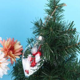 Foto Clara Transparente de navidad rellenable Caramelo imagen Bolas Decoración árbol De Navidad