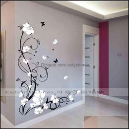 Removable Art Vinyl Wisteria Flower Wall Sticker Decal Mural Home Room Decor DIY Removable Art Vinyl Wisteria Flower Wall Sticker Decal Mural Home Room Decor DIY