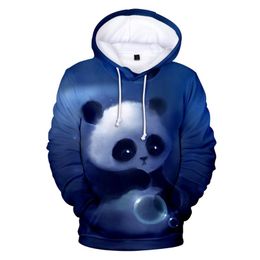 cute panda moletom com capuzs