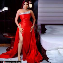 plus size red sequin gown