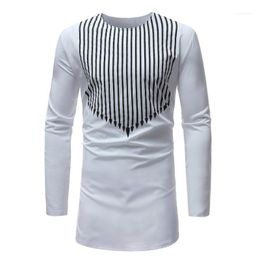Winwinus Men Plus-Size Long-Sleeve African Mid Long Relaxed-Fit Shirt Top Winwinus Men Plus-Size Long-Sleeve African Mid Long Relaxed-Fit Shirt Top