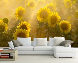 Youth Sunshine Sunflower 3D Stereo TV Backdrop Large Custom Non Woven Wallpaper Decorative painting-400x280cm Youth Sunshine Sunflower 3D Stereo TV Backdrop Large Custom Non Woven Wallpaper Decorative painting-400x280cm