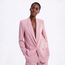 ladies hot pink suit