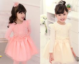 Korean Necked Girls Online Shopping Spring Autumn Dress Girls Flower Dress Child Princess Gauze Girls Korean Necked Girls Online Shopping Spring Autumn Dress Girls Flower Dress Child Princess Gauze Girls