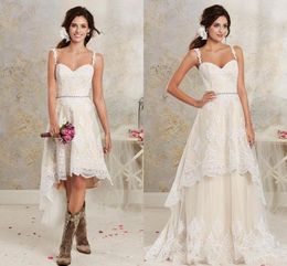 Asymmetrical Train Wedding Dress