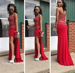 Tight Red Strapless Dress