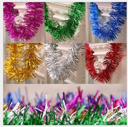 100 pcs lot christmas tree decoration 100 strings 18m ornaments golden silvery christmas garland tinsel bar garlands new year decoration - Christmas Garland Decorations Sale 100 pcs lot christmas tree decoration 100 strings 18m ornaments golden silvery christmas garland tinsel bar garlands new year decoration - Christmas Garland Decorations Sale