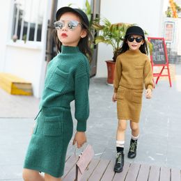Wholesale Girls Clothing Set Autumn Winter Knit Sweater Two Piece Teenage Clothes Children 3 13T Kids Tracksuit Wholesale Girls Clothing Set Autumn Winter Knit Sweater Two Piece Teenage Clothes Children 3 13T Kids Tracksuit