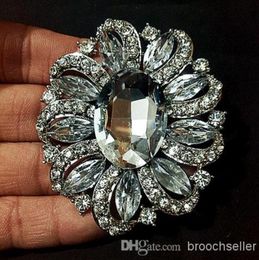 Sparkly Crystal Diamante Flower Brooch Wedding Prom Bridal Dress Pin 2.68" Sparkly Crystal Diamante Flower Brooch Wedding Prom Bridal Dress Pin 2.68"