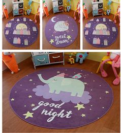 purple cartoon floor rug mats round for kids room decoration carpet living room bedroom decoration rugs customized item - Kids Bedroom Mats purple cartoon floor rug mats round for kids room decoration carpet living room bedroom decoration rugs customized item - Kids Bedroom Mats