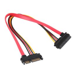 SATA ATA Y Splitter Cable Adapter 7 3//4 /" M//F 15 Pin /& 7 Pin SATA to SATA Serial