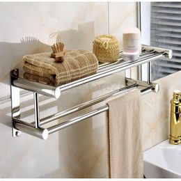 2017 Double Towel Rack Wall Mount Double Chrome Wall Mounted Bathroom Towel Rail Holder Storage Rack 2017 Double Towel Rack Wall Mount Double Chrome Wall Mounted Bathroom Towel Rail Holder Storage Rack