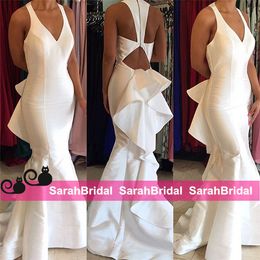 White Fit and Flare Prom Dress