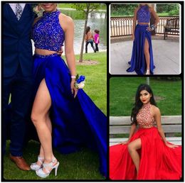 Long prom dresses with slits 2017 Long prom dresses with slits 2017