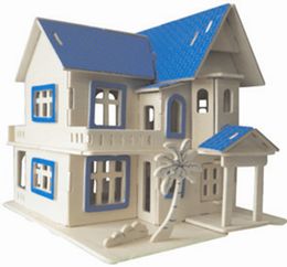 free shipping in 2016 year dream house wooden simulation stereo diy assembly model educational toys - Dream House Model free shipping in 2016 year dream house wooden simulation stereo diy assembly model educational toys - Dream House Model