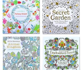 50pcs Adult Coloring Books 4 Designs Secret Garden Animal Kingdom Fantasy Dream Enchanted Forest Kids Painting Colouring Y081
